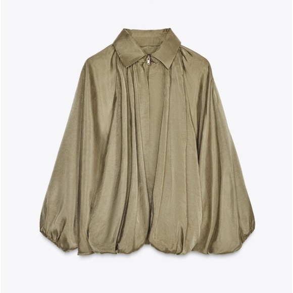 Zara PUFFED BOMBER JACKET ZW COLLECTION - Picture 5 of 9